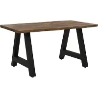 DOMUS Ryan|Eettafel 160 cm in Planklook Zwart
