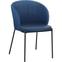 Notio Living Keira-Eetkamerstoel - Blauw - Set van 2