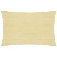 vidaXL Zonnezeil 160 g/m² 5x8 m HDPE beige
