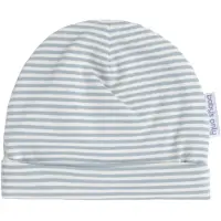 Babys Only baby muts Stripe lichtblauw/off white Jongens/Meisjes Stretchkatoen - maat 3-6 mnd