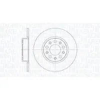 MAGNETI MARELLI 361302040287 Remschijf