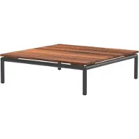 Houe Bijzettafel Buiten Level Coffee Table Thermo Ash Grey 81 x 81 cm