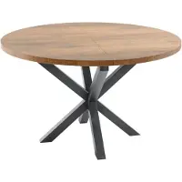 Profijt Meubel Uitschuifbare eettafel Caltana 130/170 cm rond lichtbruin