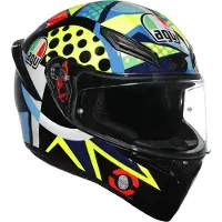 AGV K1 S Rossi Wintertest 2020 Integraalhelm Zwart/Geel/Blauw/Groen S unisex