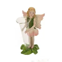 MEA Vaasje Fee, roze/groen 8x7x16cm