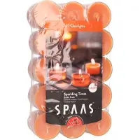 Spaas Geurkaarsen - Kaarsen - Waxinelichtjes met geur - Exotic Fruits - Ideale sfeermakers in huis - Sfeerverlichting - Set van 30 stuks - 4.5 uur brandtijd per kaars - Ø 4 x 2 cm - Oranje