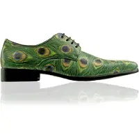 Lureaux Peacock - - Nette Kleurrijke Schoenen Met - Of Zonder - Print - Heren