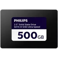 Philips interne SSD 500 GB 2,5 inch SATA III S130 leessnelheid tot 550 MB/s