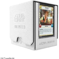 GameGenic Star Wars Unlimited Twin Suns Deck Pod Wit/Zwart - Deckbox - Tokenbox - voor Star Wars Unlimited -