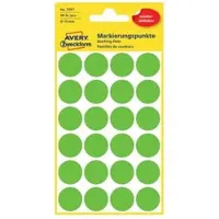 Avery Afneembare markeringspunten Ø 18 mm, groen 3597 - 4 stuks