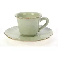 MEA 6x Koffiekop+schotel Ø14xH7,5cm Wit