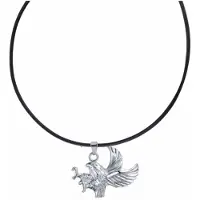 Charme Bijoux Ketting-Havik-50 cm-Zwart koordketting-