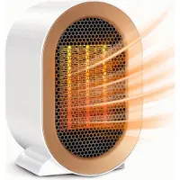 Travel Elektrische ventilator kachel WIT 800W/1200W - 10 x 13 x 20 cm - elektrische verwarming - kachel - eco - winter