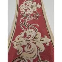 Noordwand Behangrand rood goud voelbaar relief