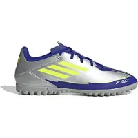 Adidas Herenschoenen F50 Club Messi La Vida Rapida Pack TF Kunstgras Voetbalschoenen Silver Metallic/Solar Yellow/Lucid Blue