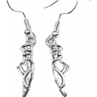 Charme Bijoux Zilveren Lange oorbellen- Ballet- zilveren oorhaken -