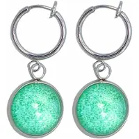 Charme Bijoux Klem oorbellen -Turquoise- Cleo -geen gaatje-