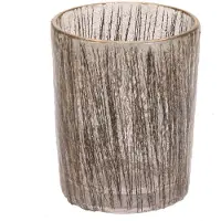 MEA Wind Light glass gold colour Ø7,5x8cm