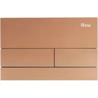 REA - Drukknop Voor Wc-muurinstallatie K011a-q En Slim024n T Brush Copper/brushed Rose Gold
