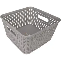 COSY&TRENDY Hozon Opbergmand Grijs 4,5l 21,5x21,5 Xh11,8cm Vierkant