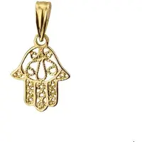 The Jewelry Collection Geelgouden Hanger Fatima hand 4016809