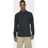 Only & Sons - ONSROAD SLIM STRUCTURE STRETCH LS SHIRT - Heren - Overhemden