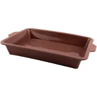 Point-Virgule rechthoekige taartvorm uit platinum silicone Vintage Maroon 34x24x6cm