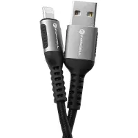 Forcell - USB-A naar Lightning - Universele kabel - Snellader geschikt voor Lightning en USB-A apparaten - 3 Meter - 12W - Zwart