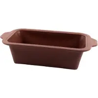 Point-Virgule rechthoekige cakevorm uit platinum silicone Vintage Maroon 22x12x7cm