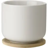 Stelton Theo mok met onderzetter Zand