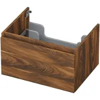 Ink Onderkast 1 lade greeploos met houten keerlijst 60 cm x 45 cm x 35 cm Noten 1257507