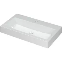 Ink wastafel momento polystone met 1 kraangat 80 cmx45 cmx9 cm glans wit 3421016