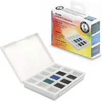Daniel Smith - Waterverf Professionele Kwaliteit 6 Kleuren - Watercolour Half Pan Set "Blues" with 6 Pans