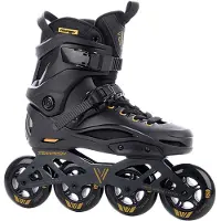 Tempish Viber L.E. 90 Skeelers Volwassenen – 4x90mm Wielen – Fitness / Speed Inline Skates – Zwart Goud – Maat 41