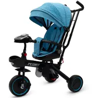 Baby Mix Peony EVA driewieler met oudersstuur - Loopfiets