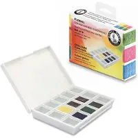 Daniel Smith Waterverf - Waterverf Professionele Kwaliteit 6 Kleuren - Watercolour Half Pan Set "Floral" with 6 Pans