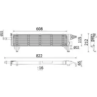MAHLE ORIGINAL CRE 1 000P Koeler, aandrijfaccu