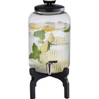 Aps Sapdispenser - 7 L - Roestvrij staal, siliconen, hout