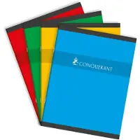 Conquerant 100103881 schrijfblok & schrift 48 vel Rood, Groen, Geel, Blauw