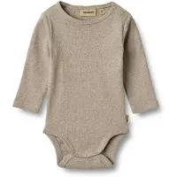 Wheat Rompertje/body 'Spencer' greige