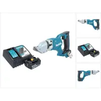 Makita DJS 200 RG1 Accu Plaatschaar 18 V 2.0 mm Brushless + 1x Accu 6.0 Ah + Lader