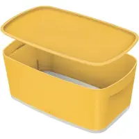 Leitz Mybox Cozy Small With Lid Storage Box Geel