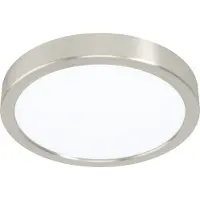 Eglo Fueva 5, 1 lamp, LED, IP20, satijnstalen afwerking, wit