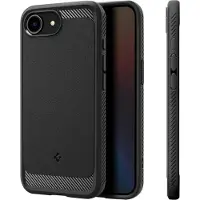 Spigen Rugged Armor MagFit - Hoesje Geschikt voor Apple iPhone 17e / 16e - Back Cover Compatibel met MagSafe / Qi2 - Air Cushion - Zwart