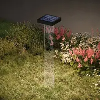 KLEWE LED lamp op zonne-energie Scotty, helder/antraciet, 60 cm, IP65 Scotty, zwart, Aluminium, Modern, Solar buitenverlichting