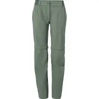 Vaude - Women's Farley Stretch Zip Off Pants II - Trekkingbroek 40 - Short, olijfgroen