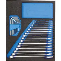 Gedore TS CT2-7 ringsleutelset in 2/4 Check-Tool-module, 2957213
