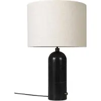 Gubi Gravity L tafellamp Zwart marmer-canvas