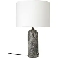 Gubi Gravity L tafellamp grey marble - witte kap