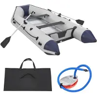 ArtSport Opblaasboot / Rubberboot / boot - 2 banken - Grijs - Incl. 2 peddels